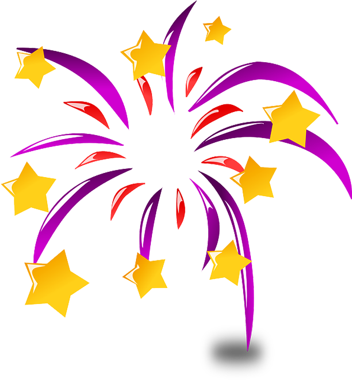 Fogos De Artifício Em Png - New Year Icon Png (1024x768), Png Download