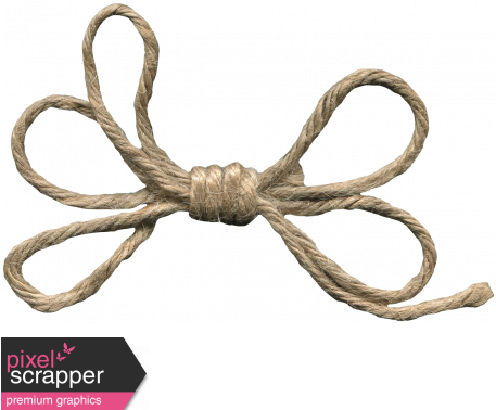 Bow 39 - Rope - Digital Scrapbooking (456x456), Png Download