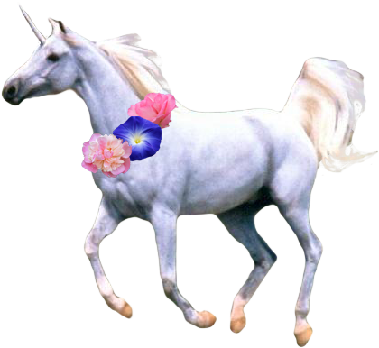 Free Icons Png - Flower Unicorn Transparent (473x398), Png Download