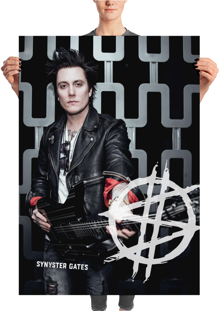 Synyster Gates Of Avenged Sevenfold Poster - Synyster Gates (1000x1000), Png Download