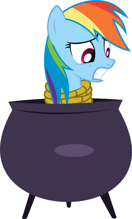 Soren The Owl, Cauldron, Rainbow Dash, Rope, Safe, - Violin (436x723), Png Download