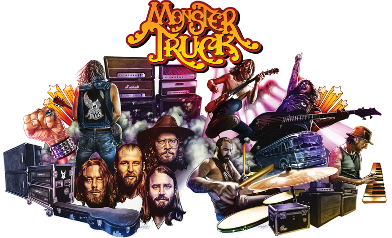 Monster Truck Album Cover - Monster Truck Band 2018 (780x474), Png Download