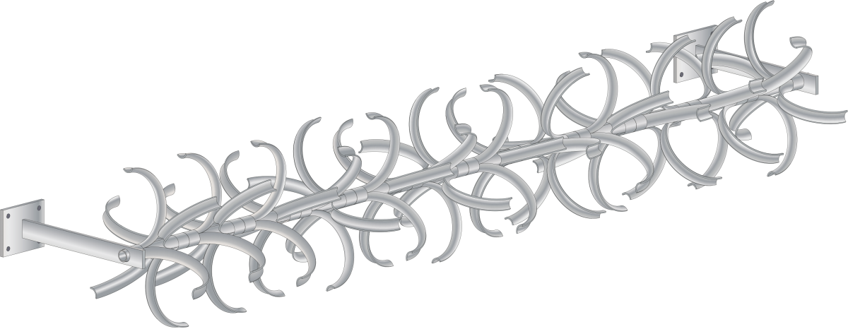 Rotating Anti-climb - Fence (1200x466), Png Download