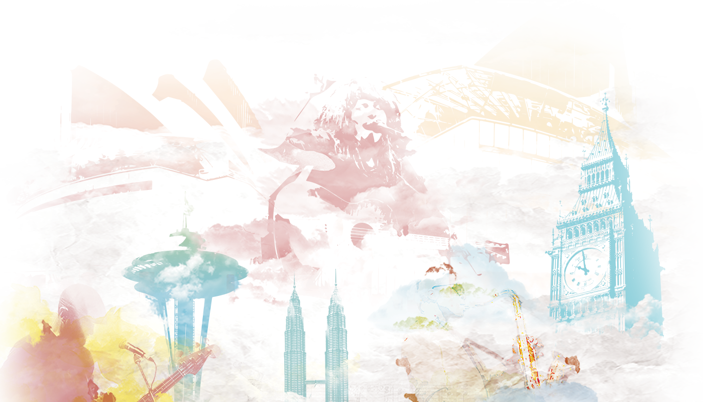 Music Cities Banner - Music (1400x800), Png Download