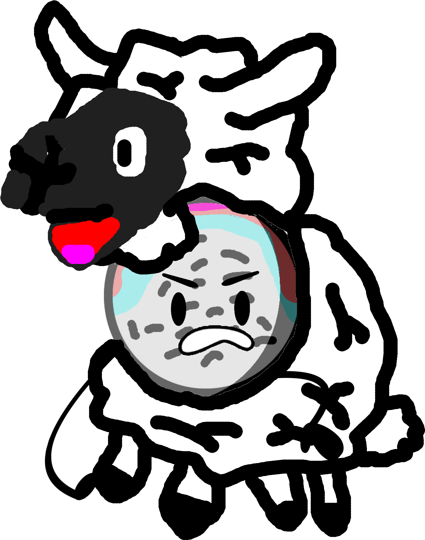 Triton Sheep 1 (1484x1888), Png Download