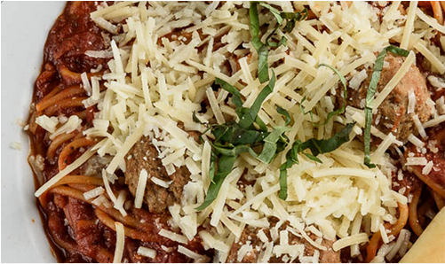 Spaghetti & Meatballs - Spaghetti With Meatballs (500x500), Png Download