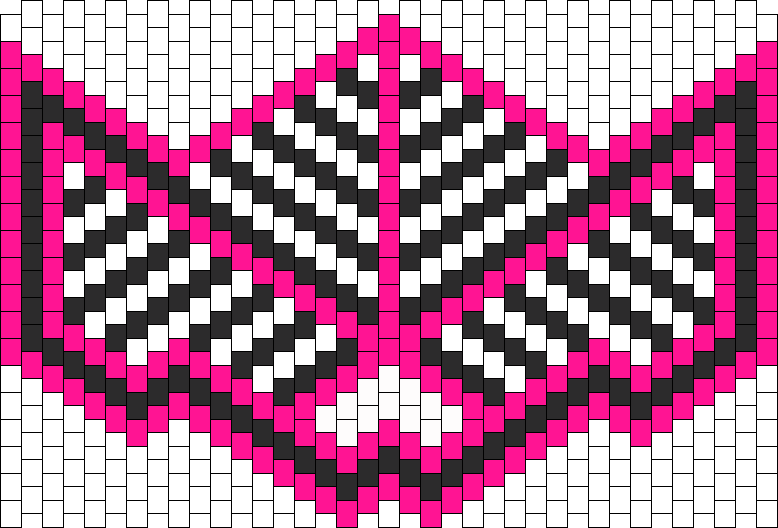 Pink White Black Kandi Mask Power Ranger Bead Pattern - Kandi Beads Green Power Rangers Mask Pattern (778x528), Png Download