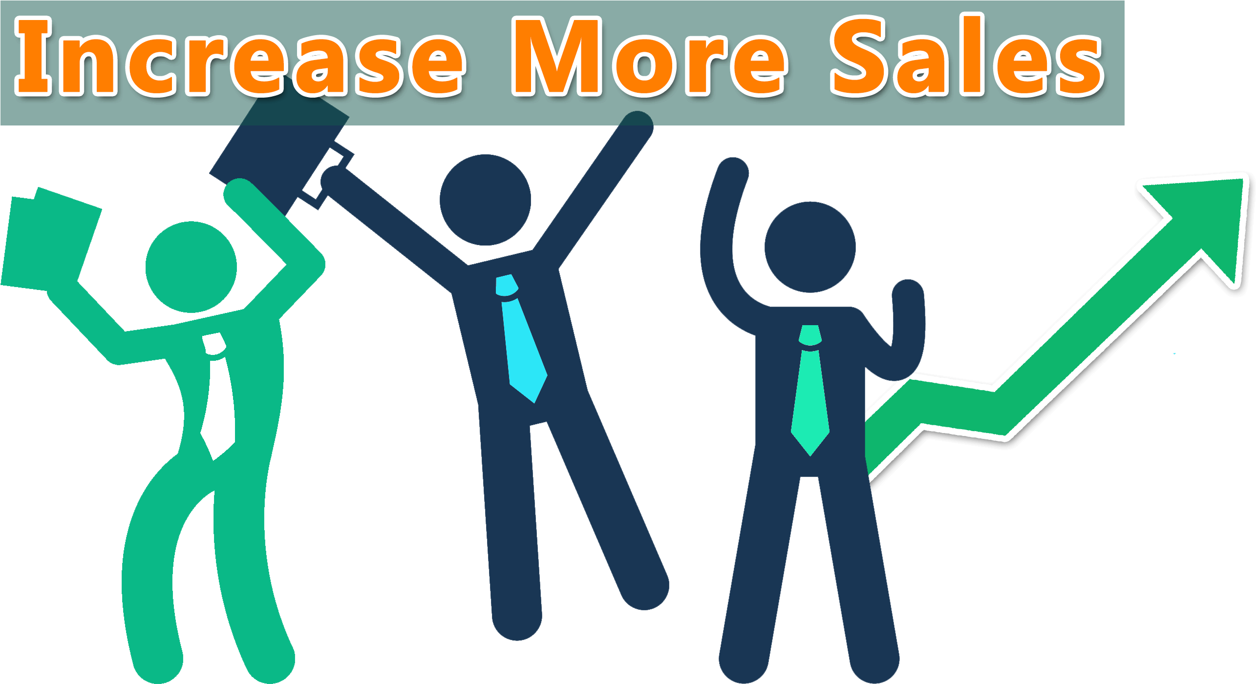 Increase-sales - Increase Sales (2634x1423), Png Download