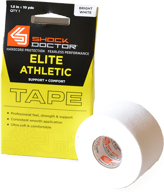 1851 - Shock Doctor Elite Athletic Tape White (1000x1000), Png Download