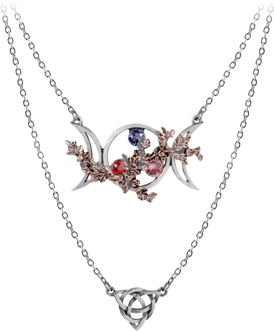 Alchemy Wiccan Goddess Of Love Necklace, Pagan Triple (690x690), Png Download