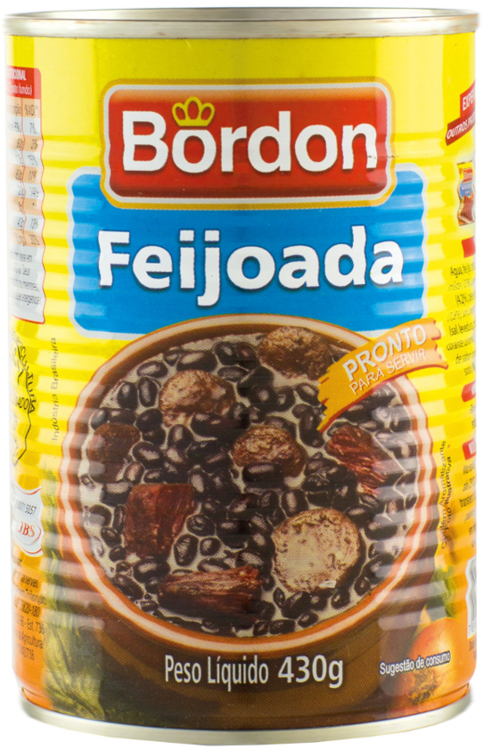 Feijoada Bordon - Black Beans And Meat Casserole (feijoada Pronta E Temperada) (1200x900), Png Download