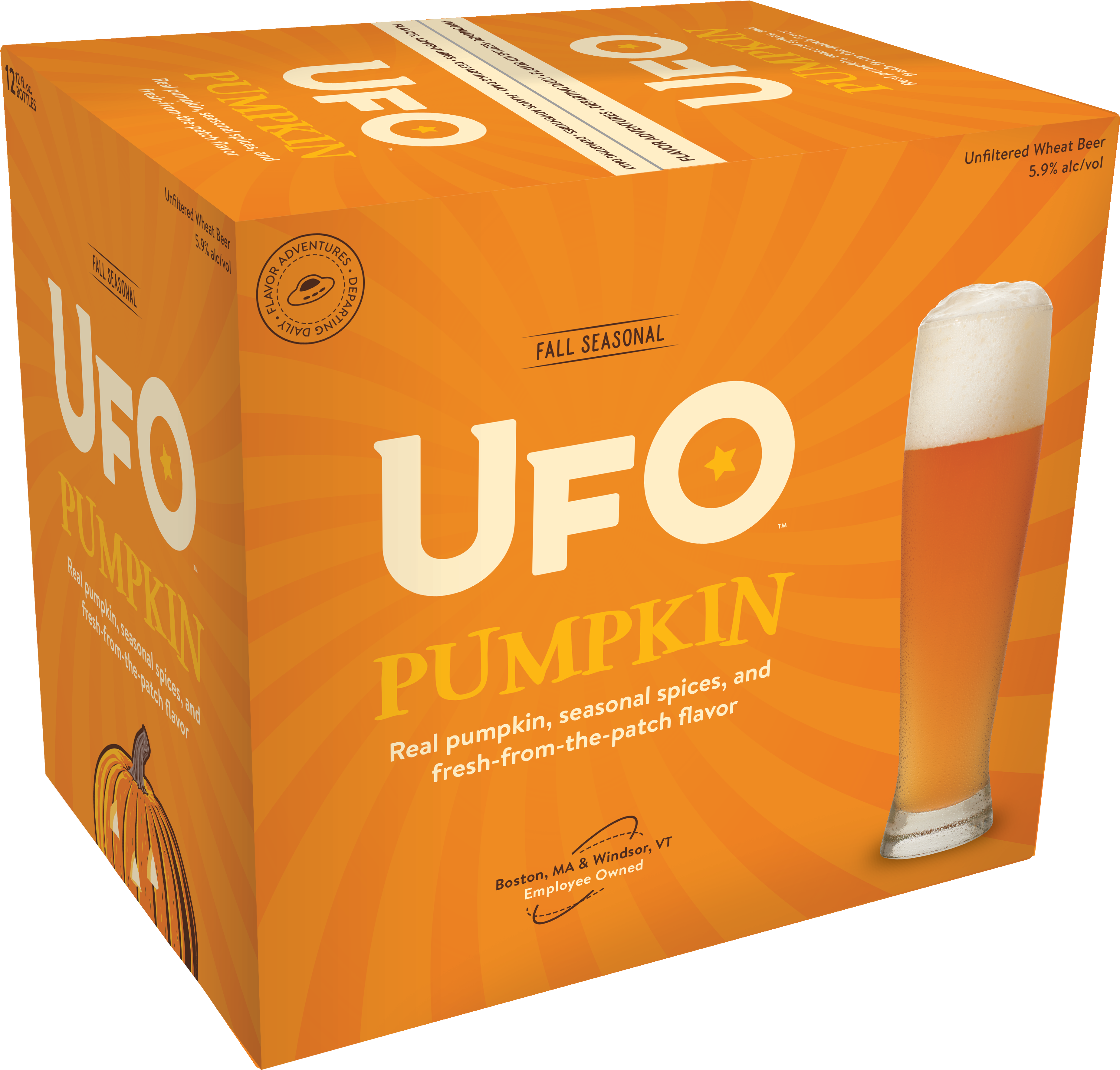 Ufo Pumpkin 12-pack Bottles, Pdf - Pumpkin (3751x3595), Png Download