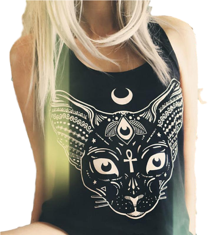 Wicked Wiccan Graphic Tank Top - Soft Grunge Aesthetic (800x800), Png Download