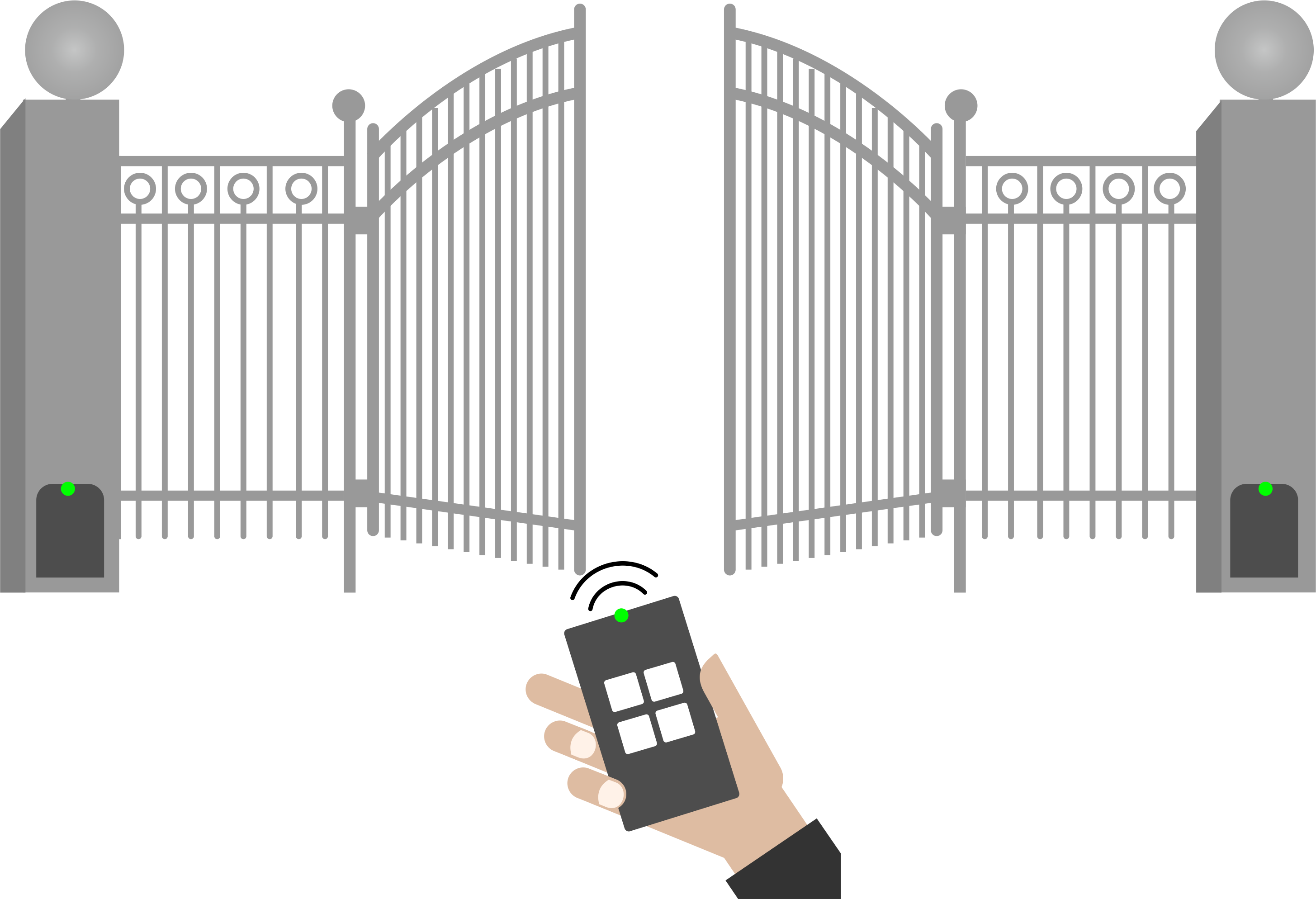 Once You Exit, You Can Close The Gate With Another - Gate (804x550), Png Download