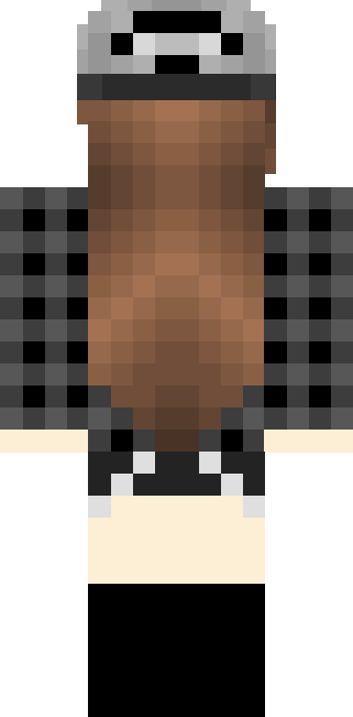 Cute Skins For Minecraft Brown Hair (321x651), Png Download