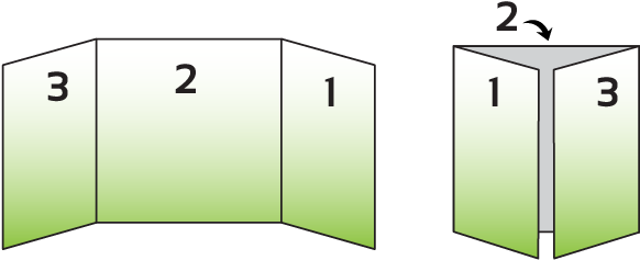 Gate Fold Diagram (600x300), Png Download