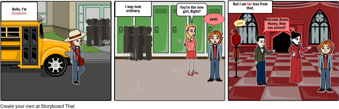 Vampire Teen - Cartoon (1164x385), Png Download