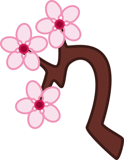 Cherry Blossom , Cherry Blossoms, Cutie Mark, Idw, - Mlp Blossom Cutie Mark (436x562), Png Download