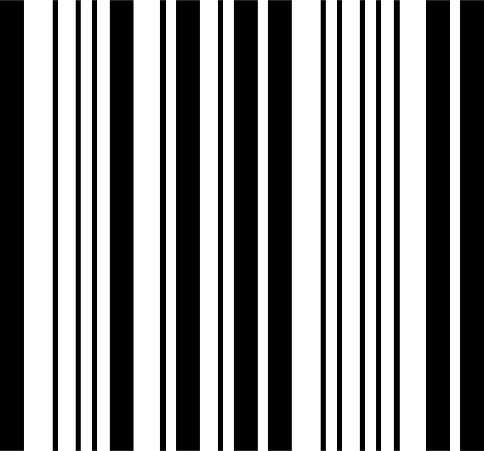 Barcode Of Square Shape Comments - Monochrome (980x914), Png Download