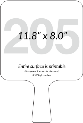 Square Shaped Auction Paddle - Wine Glass (347x600), Png Download