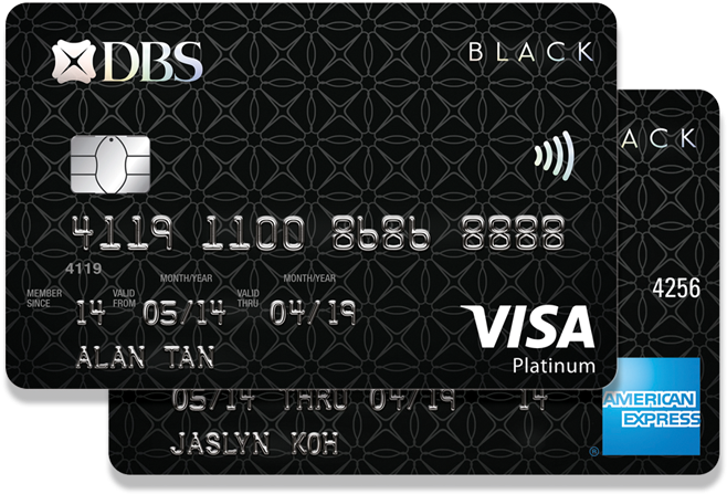Dbs Black American Express Card (684x630), Png Download