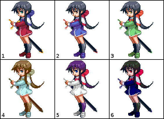 Efz Mai Colors - Eternal Fighter Zero Mishio (563x408), Png Download