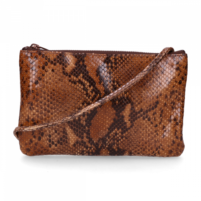 Cross Body Envelope Bag Printed Leather Brown - Frome Calf Hair Leather Clutch (840x840), Png Download