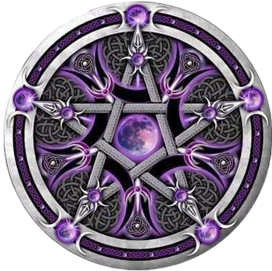 Pentagram Pentacle Moon Star Wicca Pagan Wiccan Gothic - Celtic Pentagram Tattoo Designs (384x383), Png Download