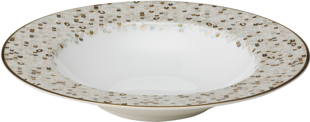 Spangles White Soup Plate 9" - Nikko Spangles Soup Bowl (720x720), Png Download