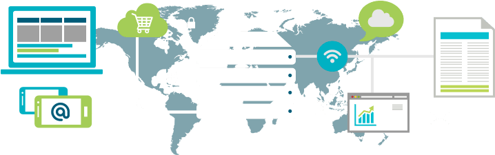 Web Hosting - World Map (900x450), Png Download