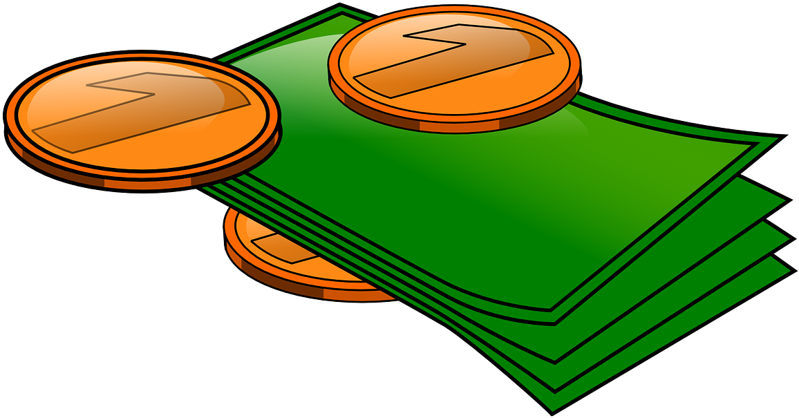 Coins Clip Art (600x281), Png Download