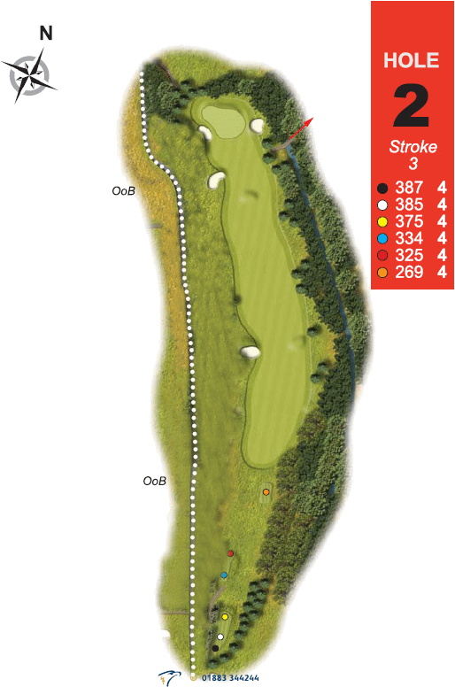 Hole 2 - Northern Pike (538x821), Png Download