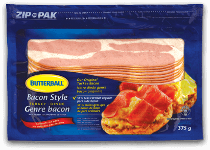Original Bacon Style Turkey - Butterball Bacon Style Turkey (411x293), Png Download