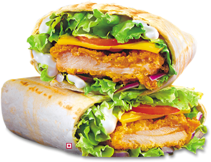Mcspicy Chicken Wrap - Fast Food (463x408), Png Download