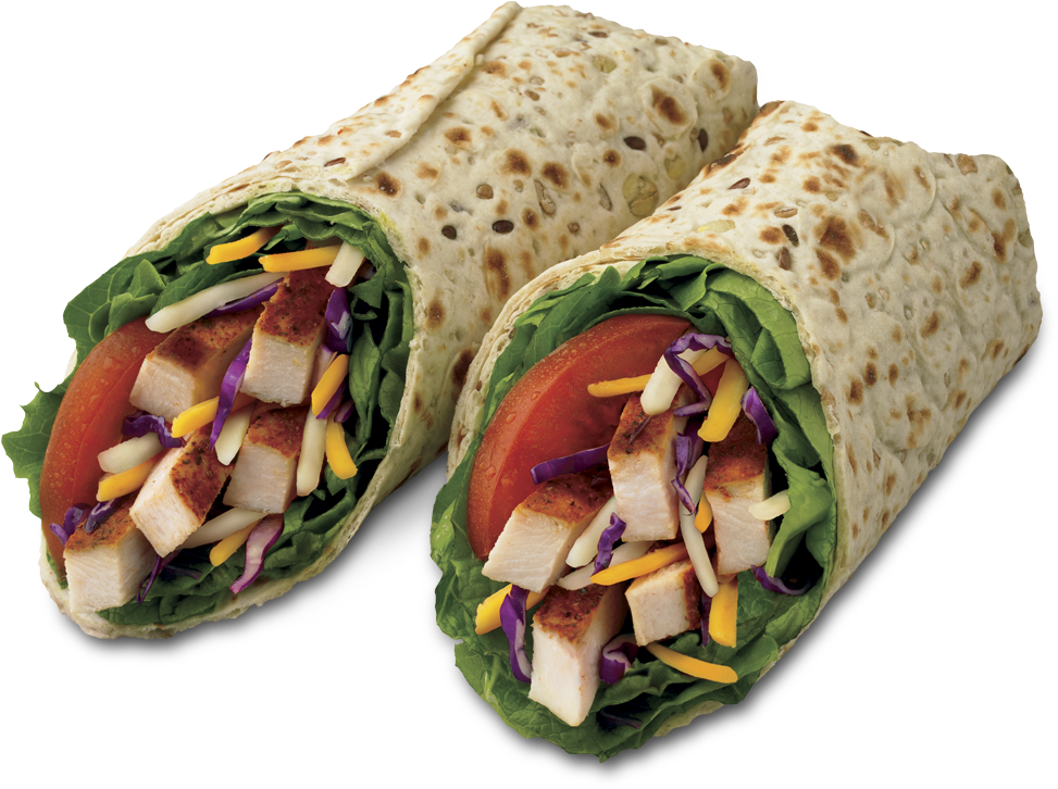 Chick Fil A's Spicy Chicken Cool Wrap - Chick Fil A Spicy Wrap (1001x732), Png Download