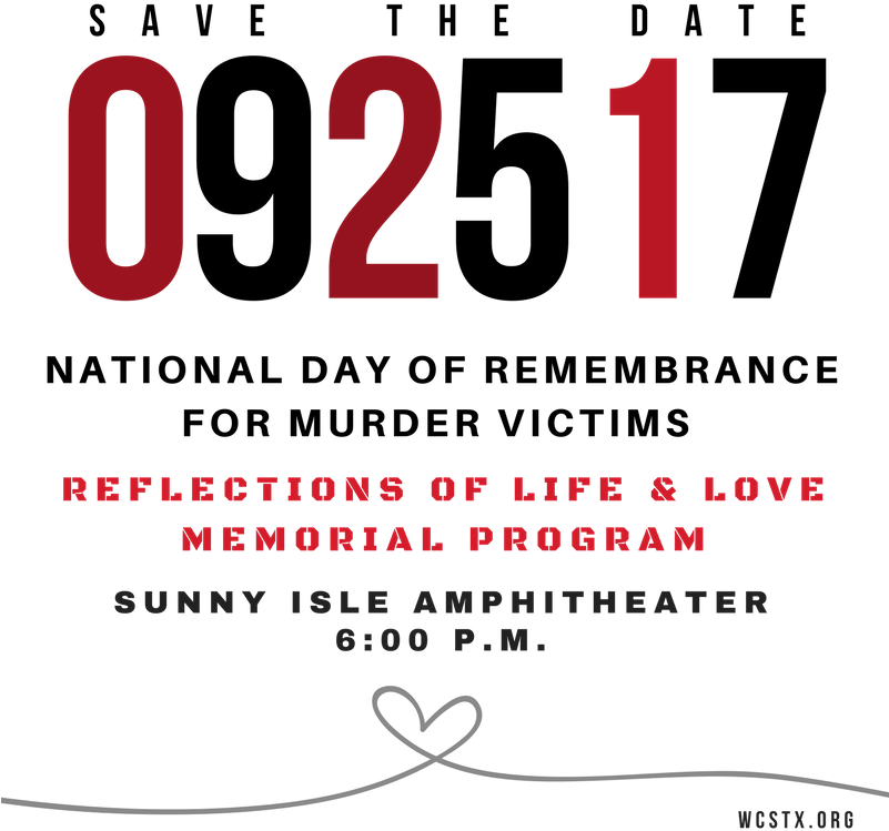 National Day Of Remembrance For Murder Victims - National Day Of Remembrance For Murdered Victims 2017 (800x800), Png Download