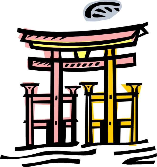 Vector Illustration Of Japanese Traditional Buddhist - Buddhism (658x700), Png Download