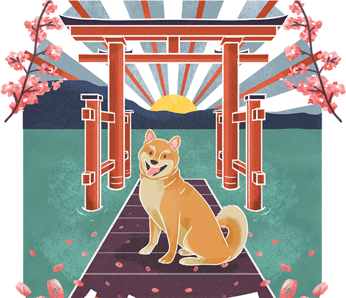 Hakone Torii Gate Lake Ashi Blues Illustration Design - Hakone (800x600), Png Download