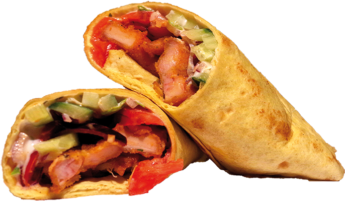 Buffalo Chicken Wrap - Wrap (800x530), Png Download