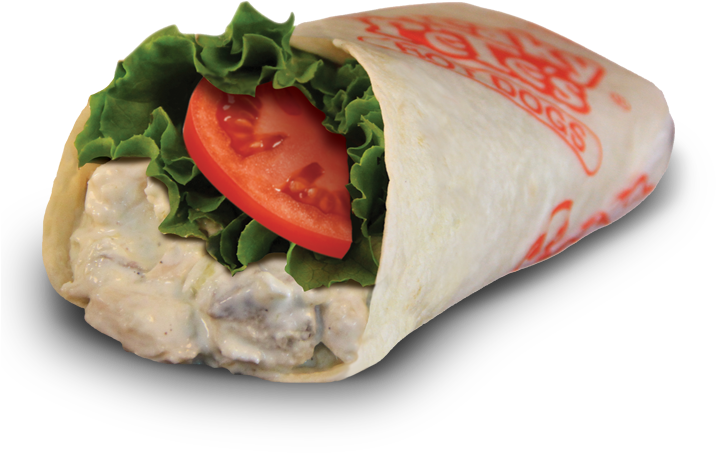 Chicken Salad Wrap - Tuna Wrap Png (758x612), Png Download