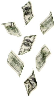 Falling Money - Money (250x500), Png Download