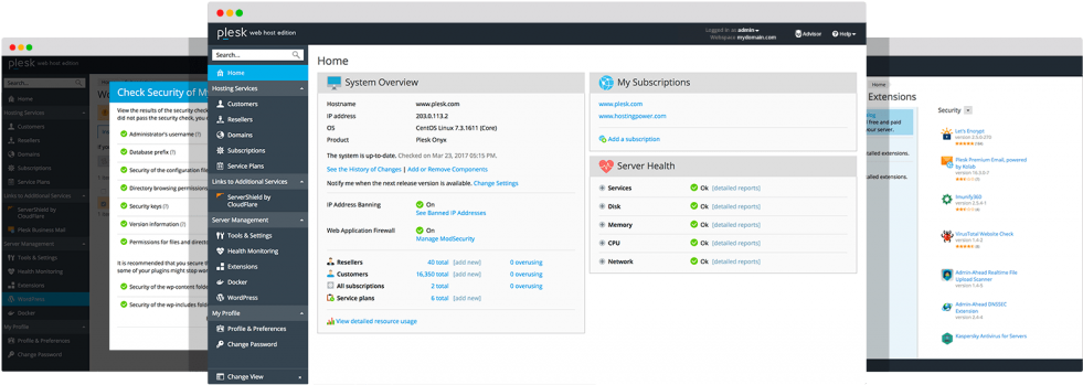 Plesk Hosting Control Panel - Plesk (1024x408), Png Download