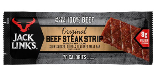 Jack Link's Beef Steak Strips Snack Bars Are Made With - Jack Link's Beef Steak Strip (500x399), Png Download