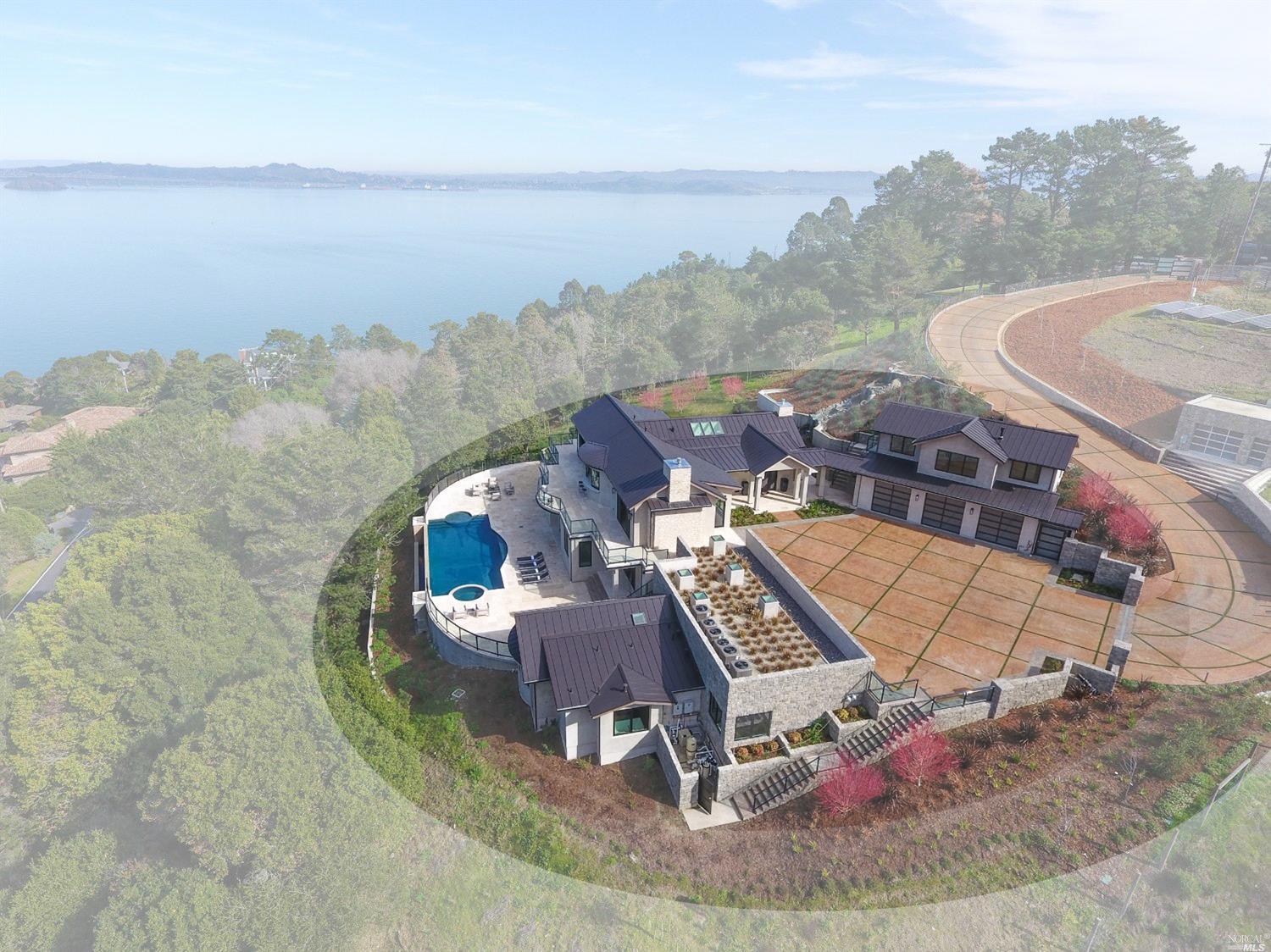 Ensure A Canopy Of Mature Trees Is Farther Than 30 - 28 Teaberry Lane Tiburon Ca (1500x1124), Png Download