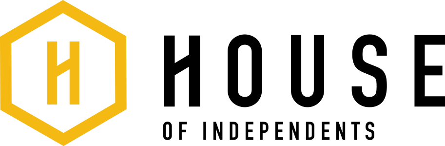 Hoi Logo - House Of Independents Logo (913x299), Png Download