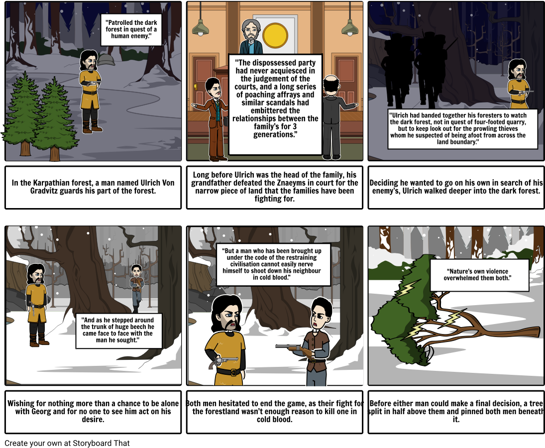 The Interlopers - Storyboard (1106x916), Png Download