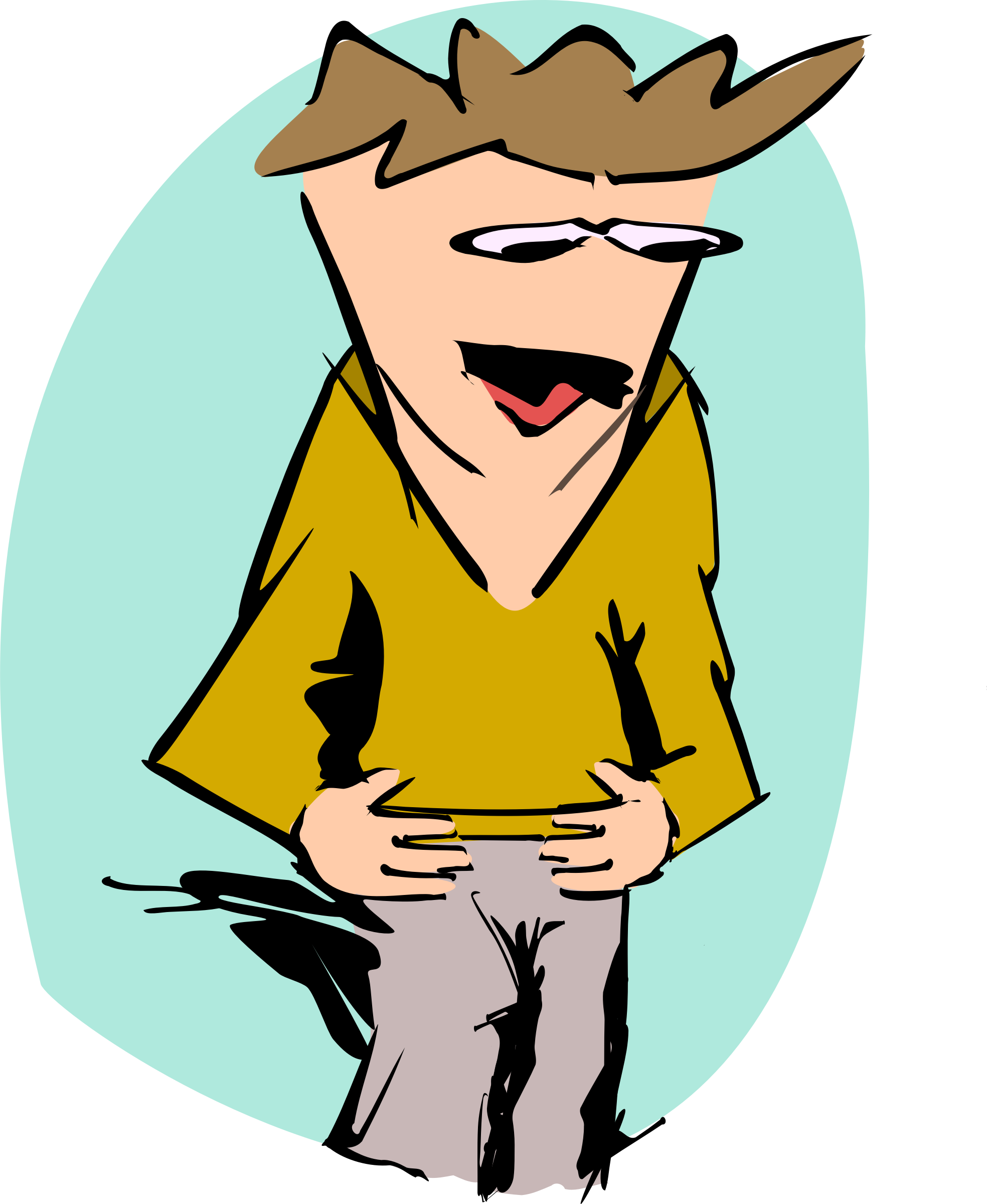 This Free Icons Png Design Of Sad Looking Man With (1968x2400), Png Download