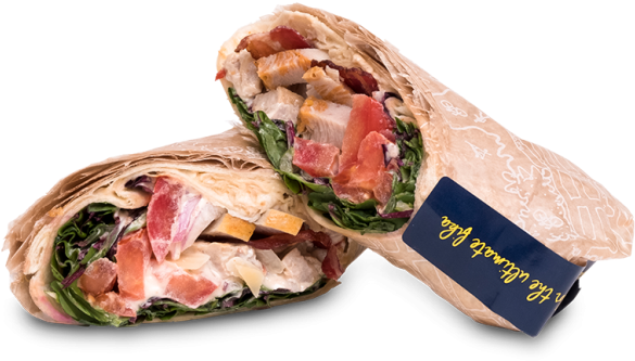 Chicken, Caesar & Bacon Wrap - Prosciutto (1000x978), Png Download
