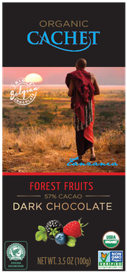 Cachet Tanzania Single Origin Dark Chocolate With Forest - Cachet Caramel And Sea Salt (400x400), Png Download