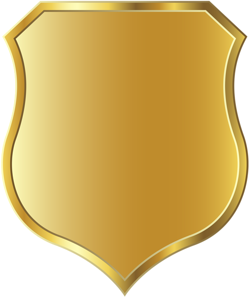 Golden Badge Template Png Clipart Image - School Badge Png (503x600), Png Download